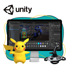 Мир игр на Unity 2D на популярном движке + AI-помощники - КИБЕРшкола программирования для детей, компьютерные курсы для школьников, начинающих и подростков - KIBERone г. Обнинск