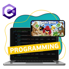Программирование на C#. Удивительный мир 2D-игр - КИБЕРшкола программирования для детей, компьютерные курсы для школьников, начинающих и подростков - KIBERone г. Обнинск